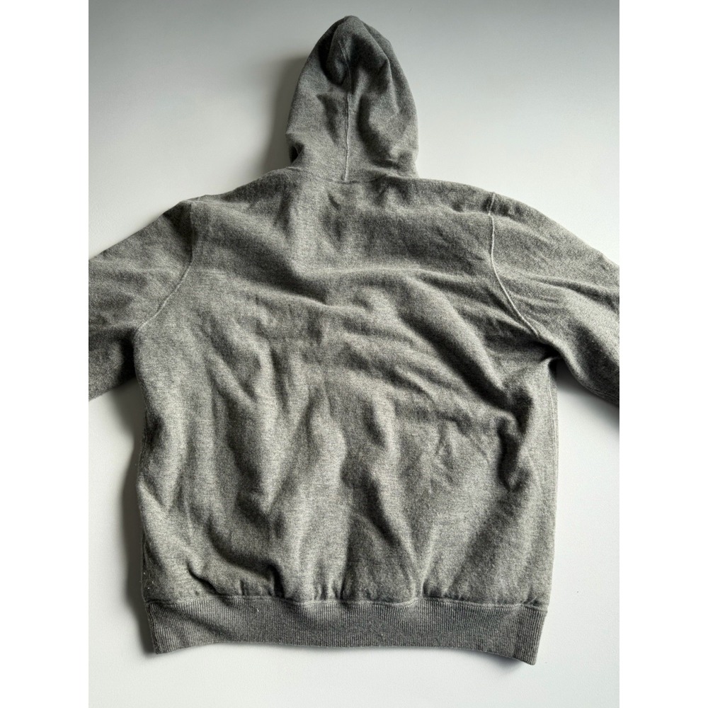 Michael Kors Wool Cashmere Rabbit Fur Lined Hooded Zip Jacket Gray XXL Gray - Picture 3 of 10